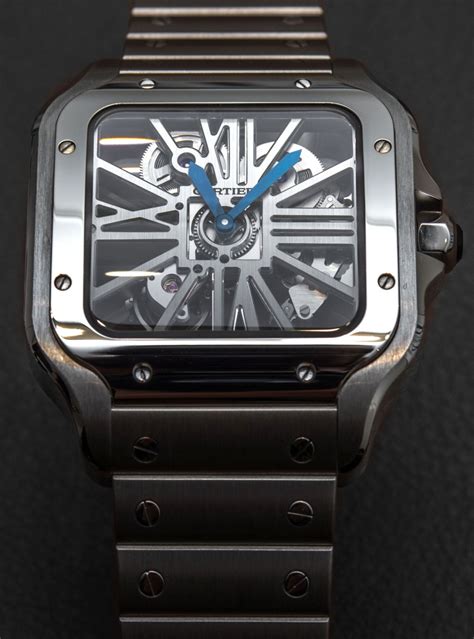 santos de cartier skeleton watch price|cartier santos 100 diamond price.